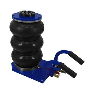 MonsterShop T-Mech Airbag Luchtkussen Krik - Krachtige 3500 Kg Autokrik - Robuust Staalframe - 13.5cm Tot 40cm Hefbereik - Handvatten - Blauw