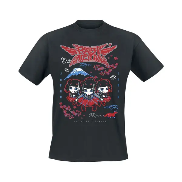 Babymetal Pixel Tokyo T-Shirt Black thumbnail
