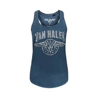 Van Halen Wings Logo Top Navy