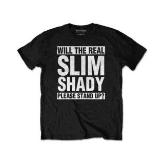 Eminem Men's The Real Slim Shady T-Shirt Black