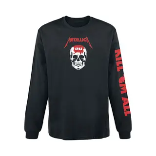 Metallica Kill 'Em All - Skull Long-sleeve Shirt Black