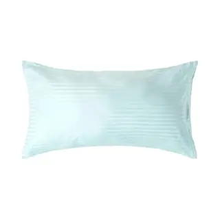 Homescapes Blue Pure Egyptian Cotton King Size Pillowcase 330 Tc 500 Thread Count Percale Equivalent Satin Stripe Housewife Pillow Case Pack Of 2