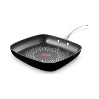 Tower Smartstart Grill Pan, ultra Forged 26Cm, Induction Safe, Non-Stick, t900307 In Black