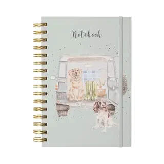 Wrendale Designs By Hannah Dale - Paws For A Picnic Illustrated Spiral Bound Lined Notebook - A5