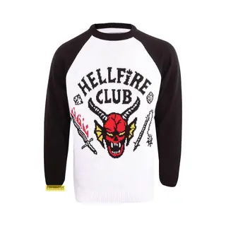 Heroes Inc. Heroes Inc Stranger Things Sweatshirt Christmas Jumper Hellfire Club (M)