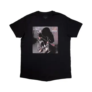 Rock Off officially licensed products Stevie Ray Vaughan In Step Album T-shirt, Zwart.