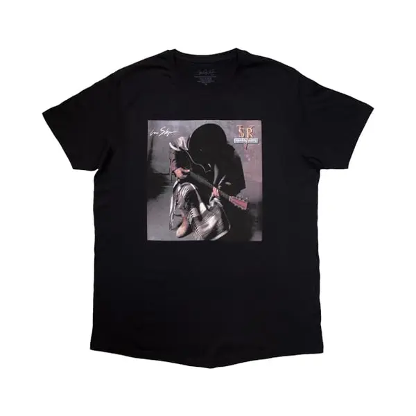 Rock Off officially licensed products Stevie Ray Vaughan In Step Album T-shirt, Zwart. thumbnail