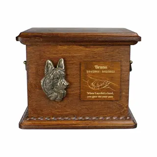 Urn voor hond Persoonlijke Urn Hond Voor Duitse Herder Met Gravure En Reliëf