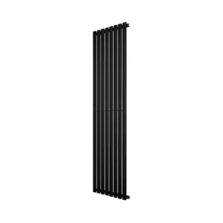 MonsterShop Verticaal Design Radiator Ovaal - 1 Kolom - Zwart - 1800 X 480 Mm