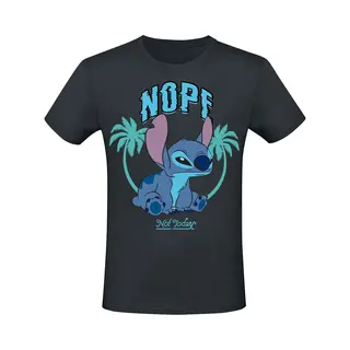 Lilo & Stitch Nope Not Today T-Shirt Black