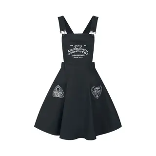 Hell Bunny Samara Pinafore Dress Midi Dress Black
