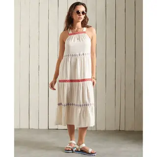 Superdry Maxikleider Robe Sans Manches Brodée