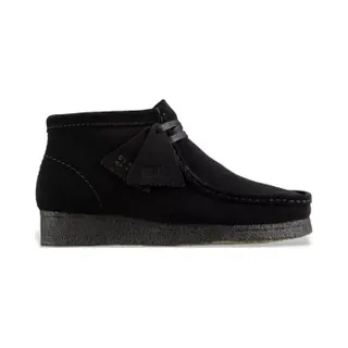 Clarks Für Damen. 26155521 Wallabee Lederstiefeletten Schwarz (36), 3 Bis 5 Cm, Wildleder, Schnürsenkel, Lässig