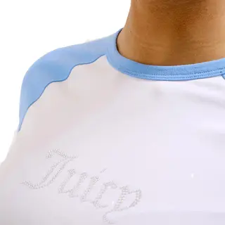 Juicy Couture Juicy Couture Contrast Raglan Baby Tee Wit - Maat S