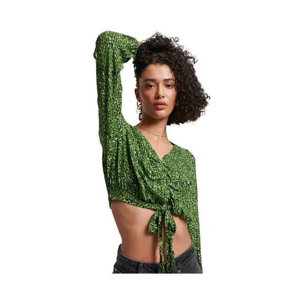 Bluse Vorne Geknotet Frau Superdry Vintage thumbnail