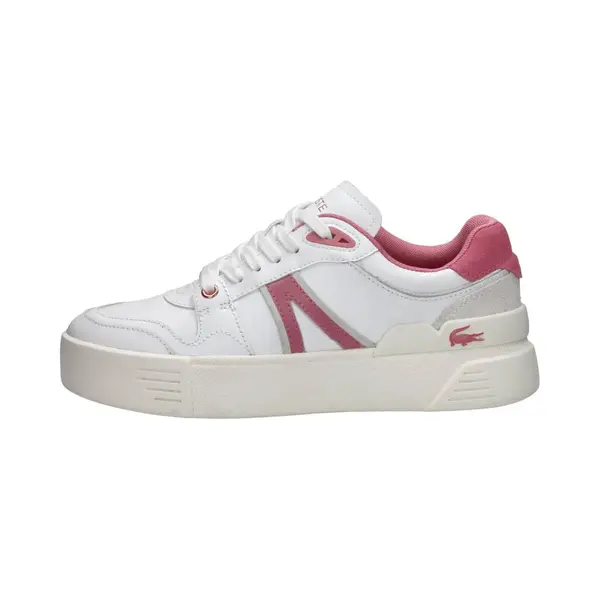 Lacoste L002 Evo Dames Sneakers - Wit/Roze - Maat 38 thumbnail