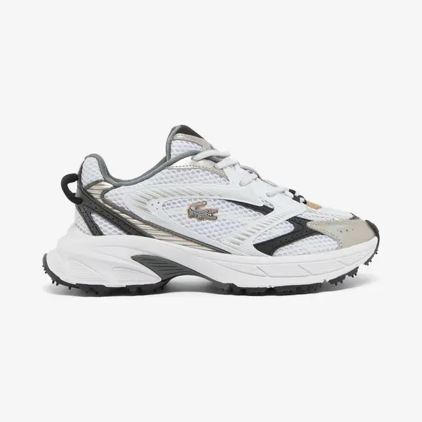 Lacoste L003 Neo Shot Mesh Damen Schuhe Weiß Schwarz Beige - 39.5 thumbnail