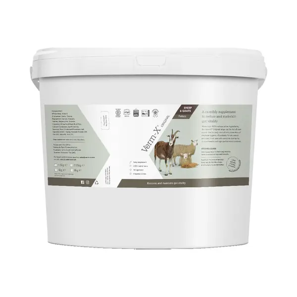 Verm-X Original All Natural Pellets For Sheep And Goats. Approved For Use On Organic Farms. Supports Intestinal Hygiene. Vet Approved. Maintains Gut thumbnail