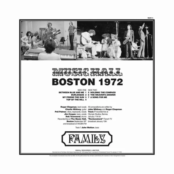 Konkurrent Family - Music Hall Boston 1972 (Lp) thumbnail