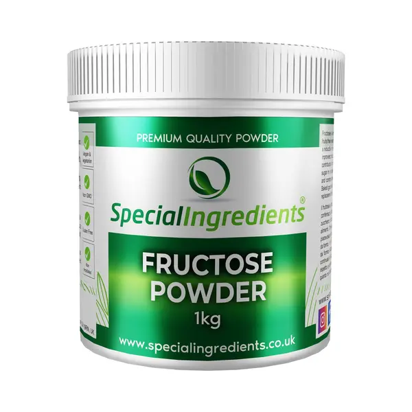 Special Ingredients Ltd. Fructose - 1 Kg - Fruitsuiker - Vruchtensuiker - Veganistisch - Moderne Gastronomie - Moleculair Koken - Hersluitbare Pot - Recycled Plastic thumbnail