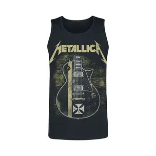 Metallica Hetfield Iron Cross Guitar Tanktop Black