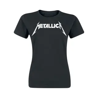 Metallica Textured Logo T-Shirt Black
