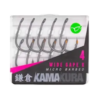 Korda Kamakura Wide Gape X Mirco Barbed Hooks, 4