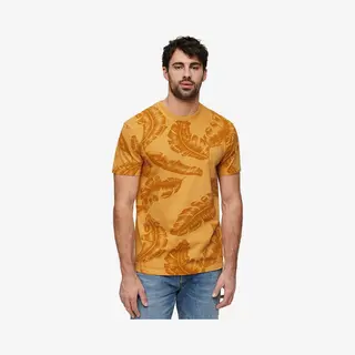Überfärbtes Bedrucktes T-Shirt Superdry Vintage