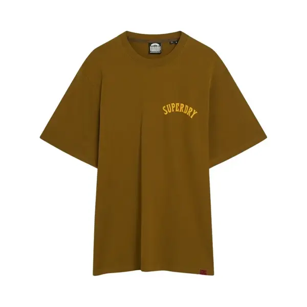 Superdry Herren Locker Geschnittenes T-Shirt Mit Tattoo-Grafik Tannengrün Xl thumbnail