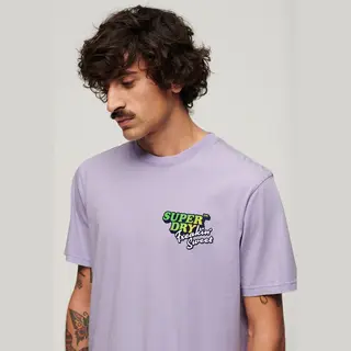 Superdry, Herren, Shirts, T-shirt Travel, Violett, (Xl)