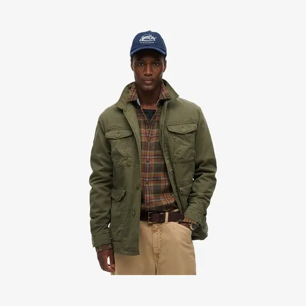 Superdry Military M65 Emb Lw Jacket Heren Jas - Groen - Maat M thumbnail