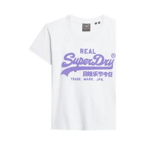 Superdry Damen Figurbetontes T-Shirt Mit Neonfarbener Grafik Optik 40 thumbnail