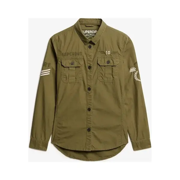 Superdry, Damen, Hemden, Hemd Im Militär-Stil, Grün, (10XL) thumbnail