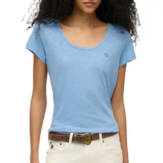 Superdry Damen Studios T-Shirt Mit Tiefem Ausschnitt Glockenblume 36