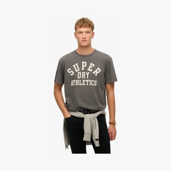 Superdry, Herren, Shirts, Athletic Essential T-Shirt Mit Grafik, Grau, (Xxl) thumbnail