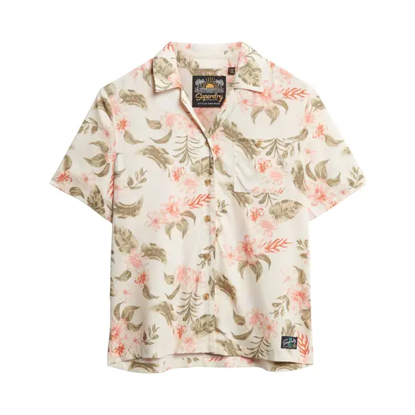 Superdry & Co Blouse Beige / Groen / Pink thumbnail