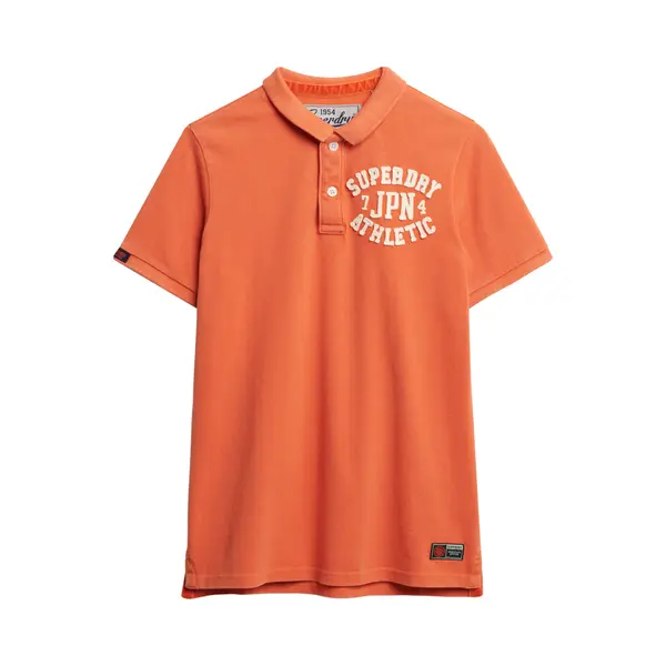 Superdry For Man. M1110396A Polo Vintage Athletic Orange (L), Casual, Cotton, Short Sleeve thumbnail