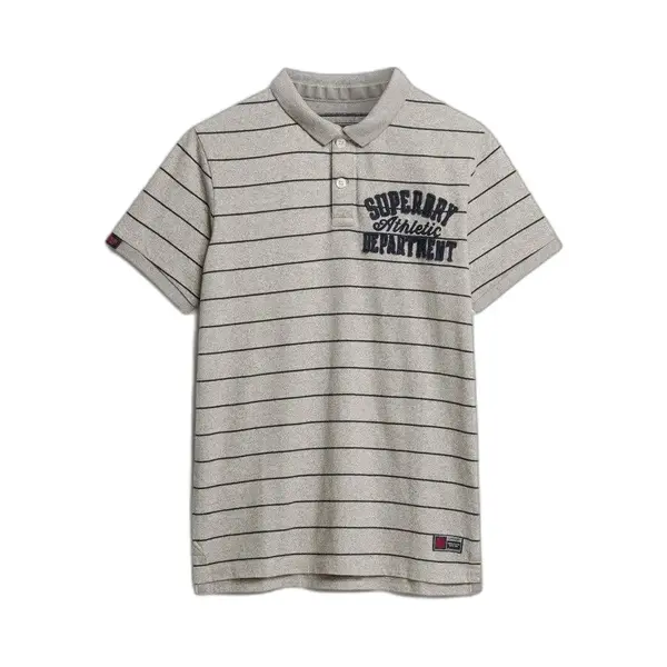 Superdry, Herren, Shirts, Vintage Athletic Jersey-Polohemd, Grau, (M) thumbnail