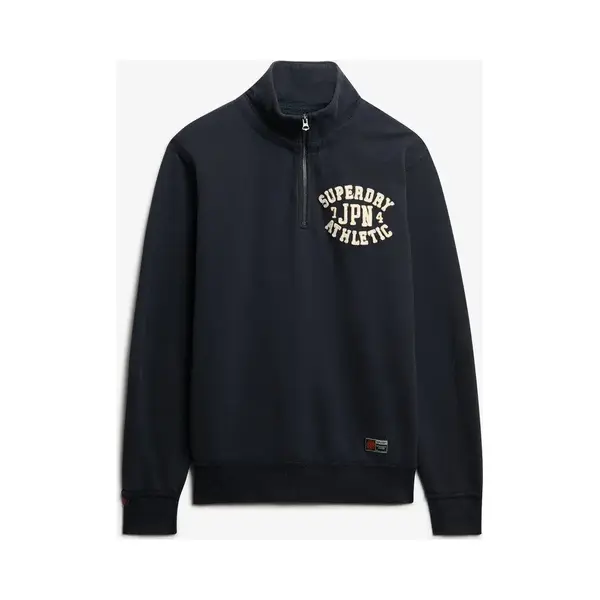 Superdry - Vintage Athletic Sweatshirt Met Halve Ritssluiting - Heren - Truien thumbnail
