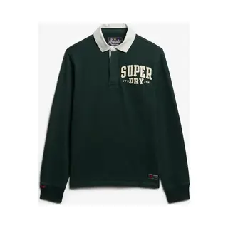 Superdry, Herren, Hemden, Vintage Athletic Rugby-Hemd, Grün, (Xxl)