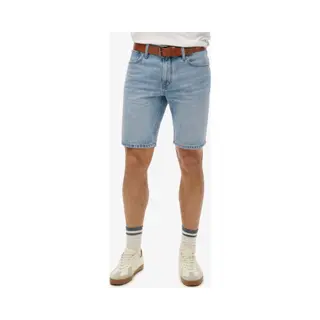 Superdryvoor Mannen. M7110394A Vintage Logoshort Blauw (28), Casual, Katoen, Denim
