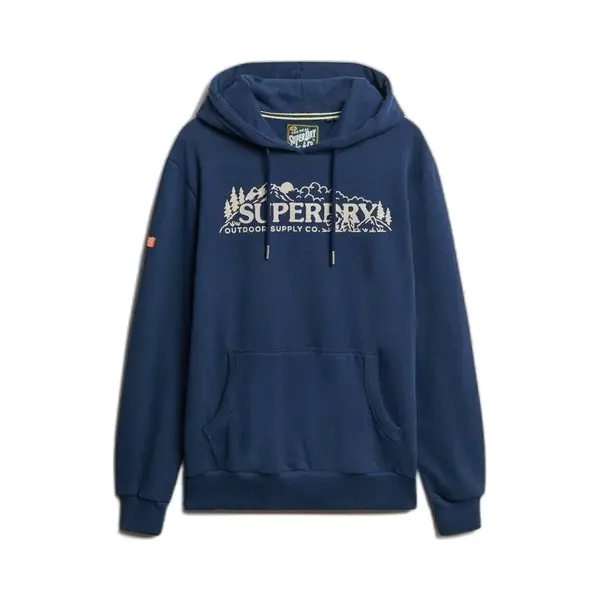 Superdry, Herren, Pullover, Lässiges Outdoor Scene Hoodie, Blau, (Xxl) thumbnail