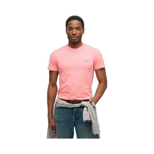 Superdry, Herren, Shirts, Essential Logo T-Shirt, Pink, (S) thumbnail