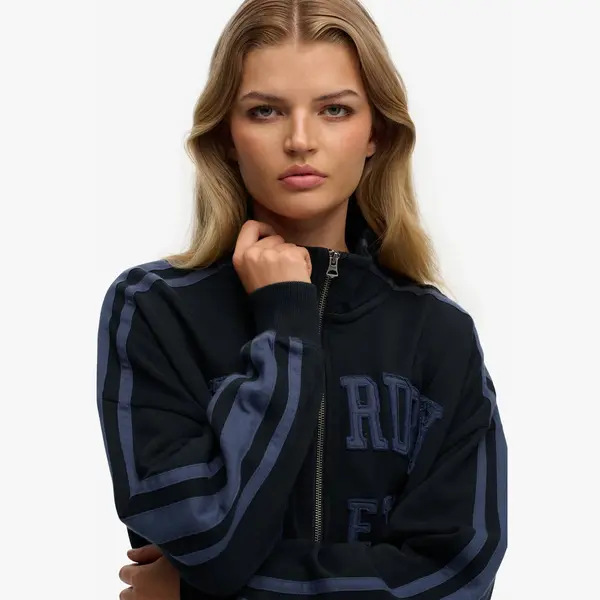 Superdry - Athletic Essentials Applique Losse Zip Track Top - Dames - Hoodies thumbnail