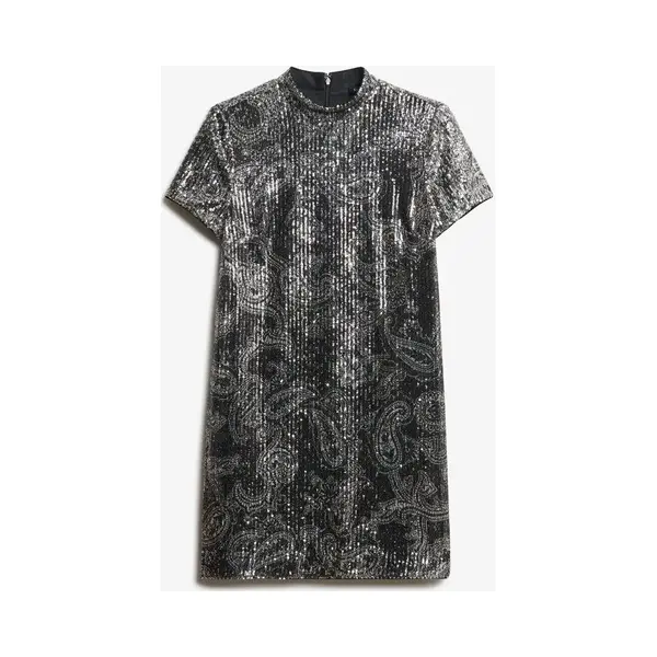 Kurzes T-Shirt-Kleid Mit Pailletten Für Frauen Superdry thumbnail