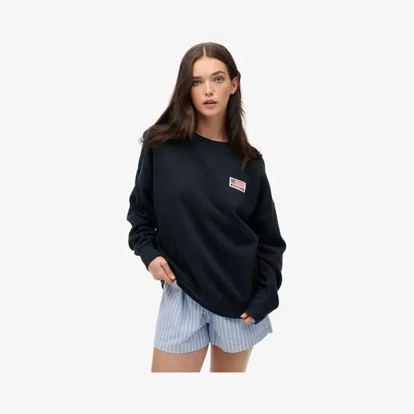Superdry & Co Sweatshirt 'Athletic Essentials' Marine / Cranberry / Wit thumbnail