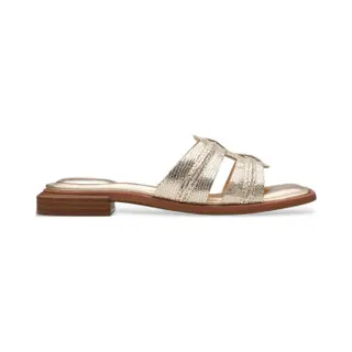Clarks Für Damen. 26181236 Sandalen Ariany Pantolette Gold (39), Leder, 1 Bis 3 Cm, Keine, Lässig