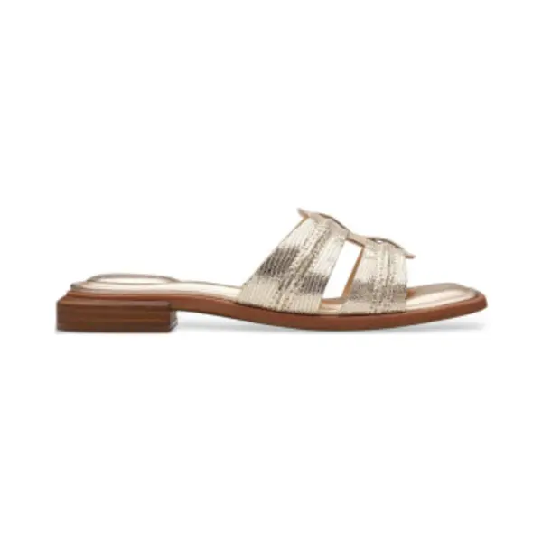 Clarks Für Damen. 26181236 Sandalen Ariany Pantolette Gold (39), Leder, 1 Bis 3 Cm, Keine, Lässig thumbnail