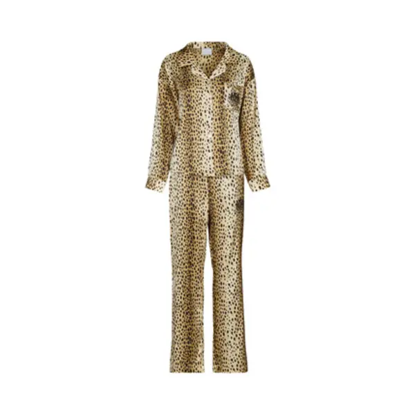 Juicy Couture Juicy Couture Tamzin Cheetah Satin Shirt & Pant Set - Maat S thumbnail