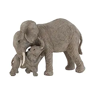 J-Line J‑Line Deko‑Elefant Kuschelfigur – Polyresin – Grau